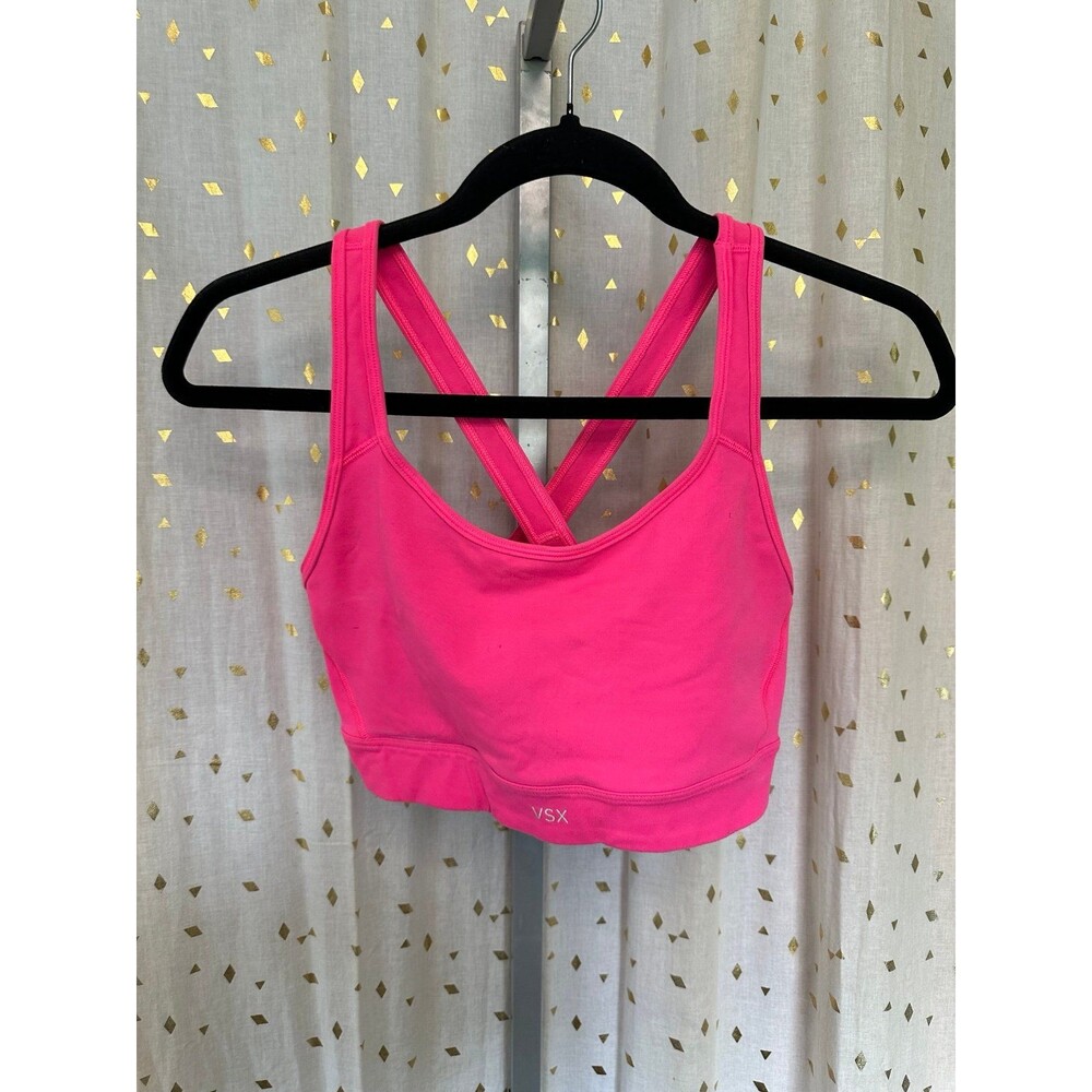 Victoria's Secret VSX Sport Hot Pink The Player Crossback Sports Bra M
